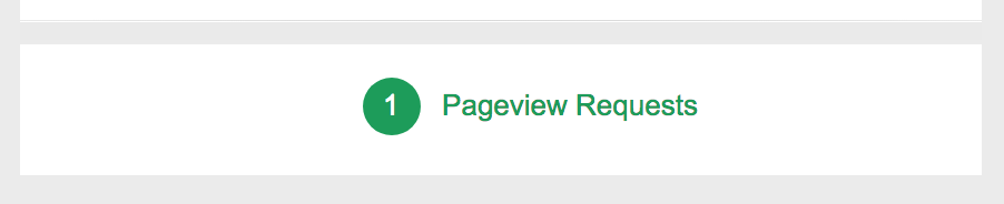 Google Tag Assistant successful pageview request