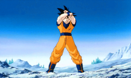 Goku going Super Saiyan
